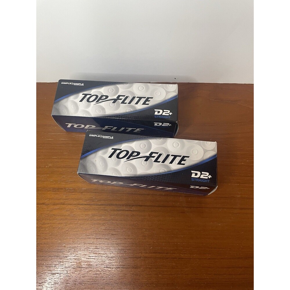 Top-Flight 6 brand New Golf Balls in package, D2 straight